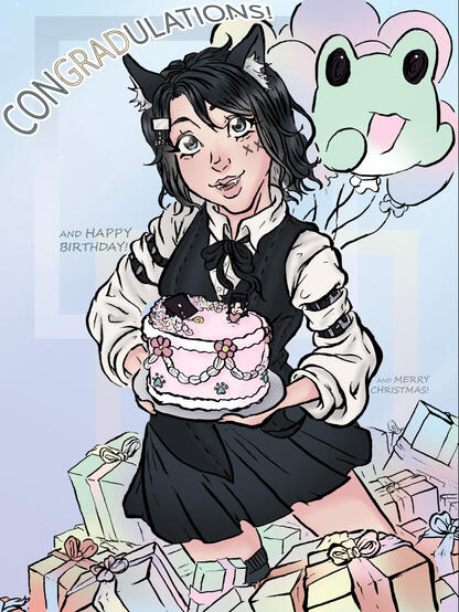 Grad-birthday art from Jackslament
